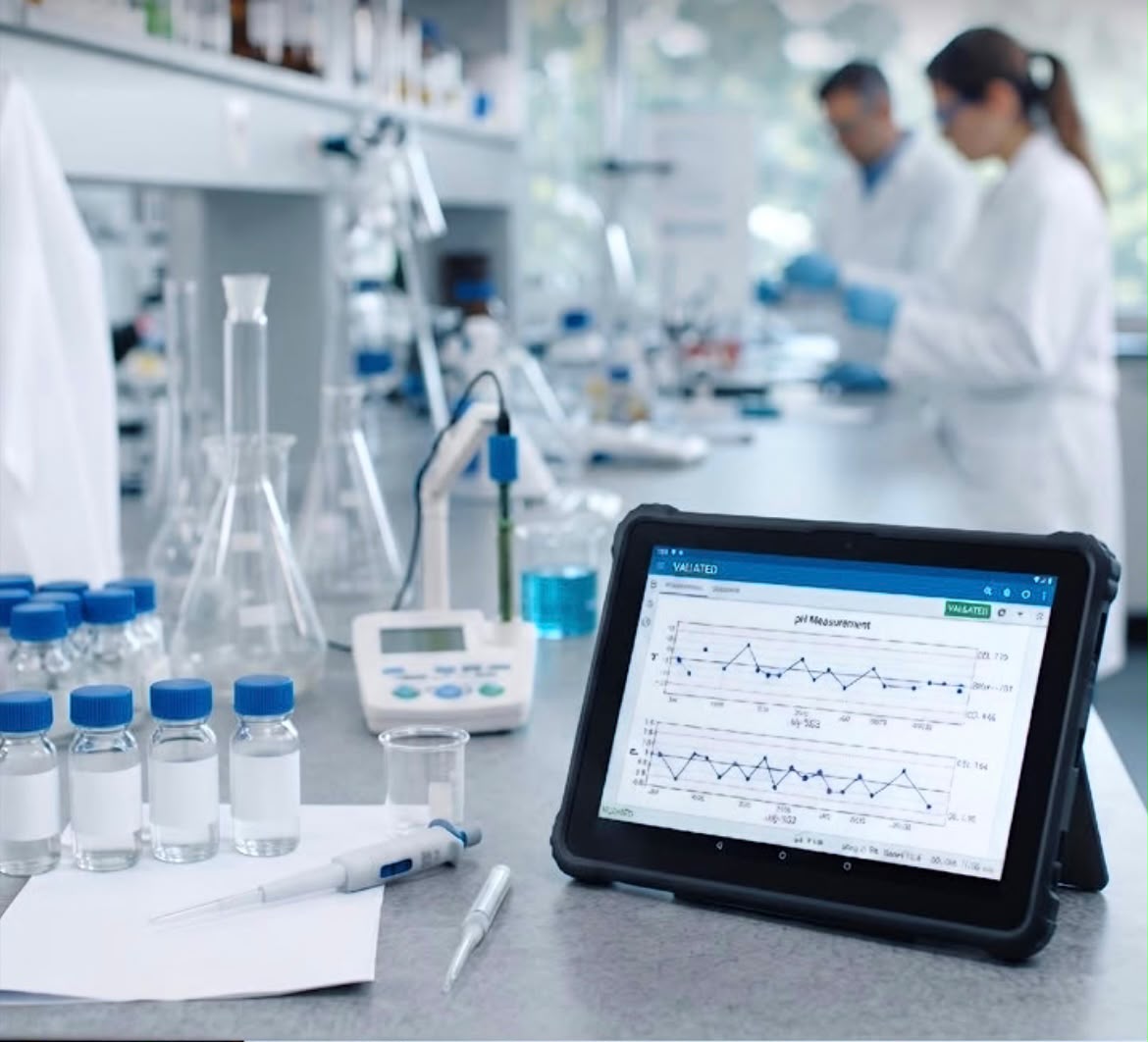 Validación de datos de laboratorio en tableta